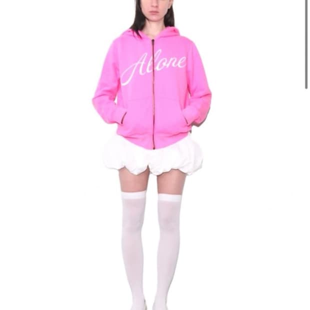 구해요) 저스트하우스 핫핑크 후드집업