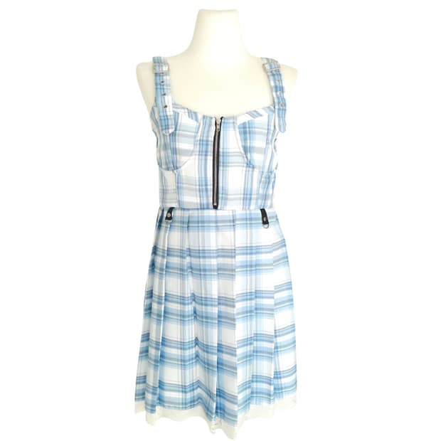 VOLCAN & APHRODITE 아이돌깔 하이틴 키치룩 체크무늬원피스