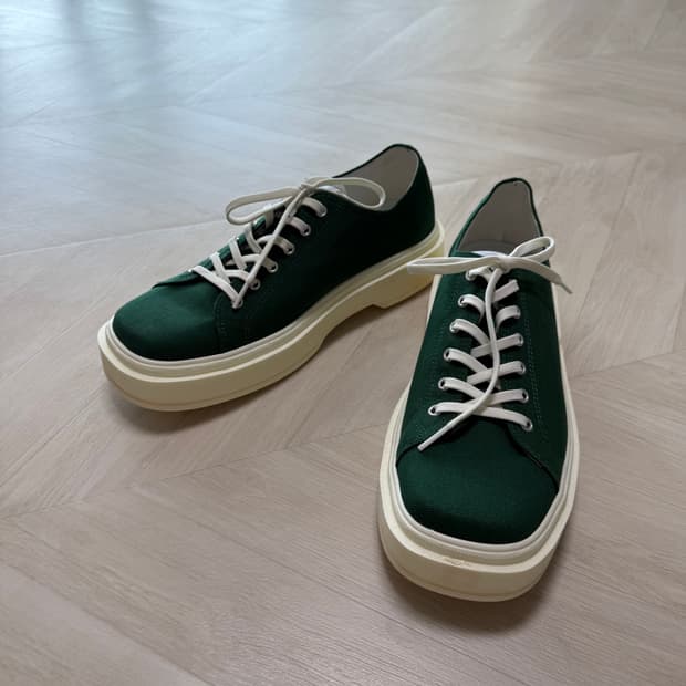 위더로드 스퀘어토 스니커즈 그린 280