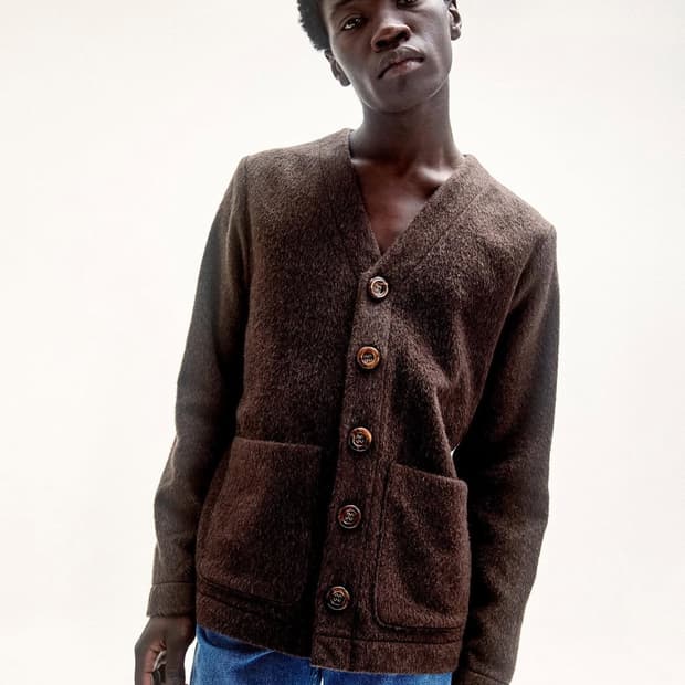Sefr (세퍼) 모헤어 가디건 브라운 L
