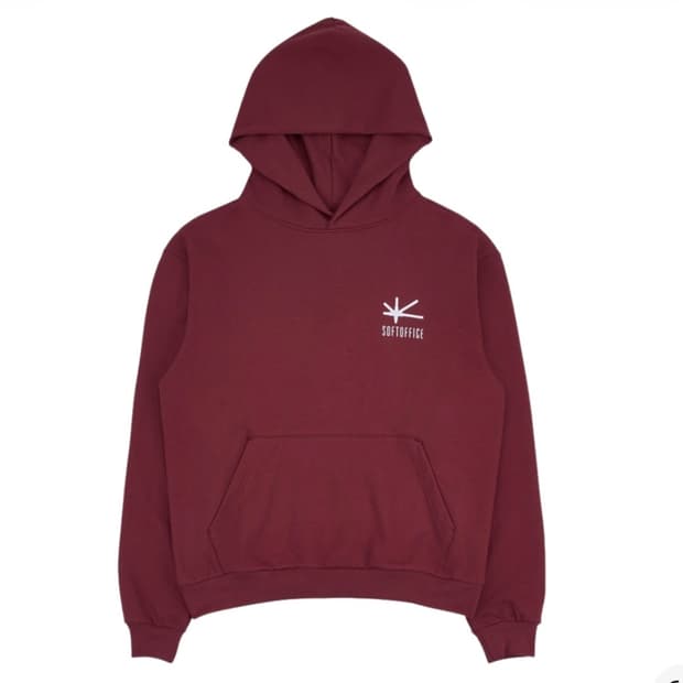 소프트오피스 버건디 후드