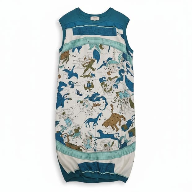 에르메스 별자리 실크드레스  정품 38사이즈