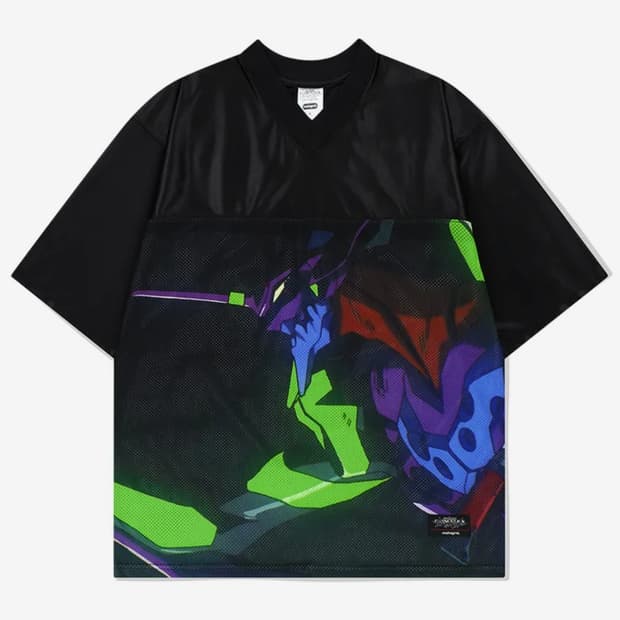 마하그리드 에반게리온 EVA FOOTBALL JERSEY BLACK