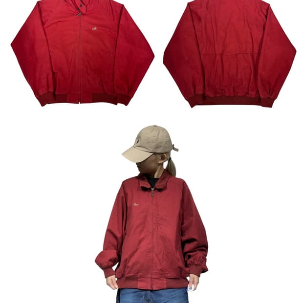 크로커다일 버건디 블루종 자켓 L