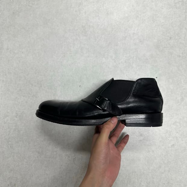 조르지오 알마니 버클 앵클 부츠