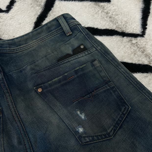[32]디젤 Darron 데미지 워싱 데님팬츠/래귤러슬림