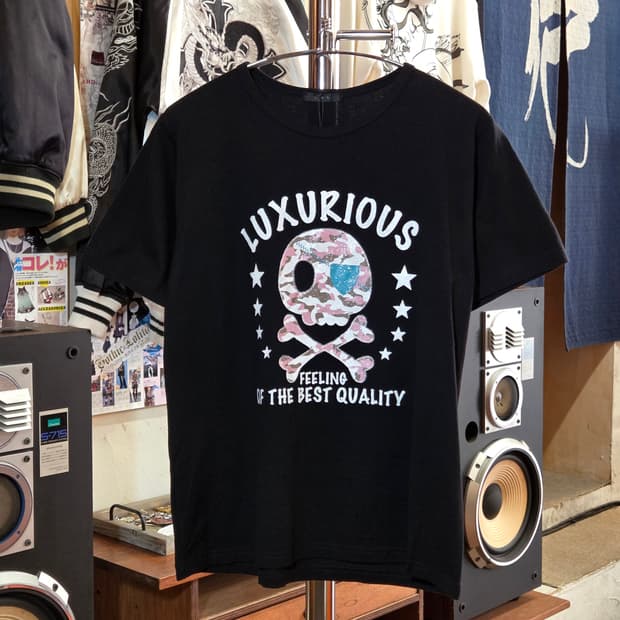 JPN 키치 스컬 프린팅 반팔