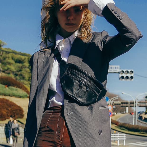 퍼버즈 레더 백