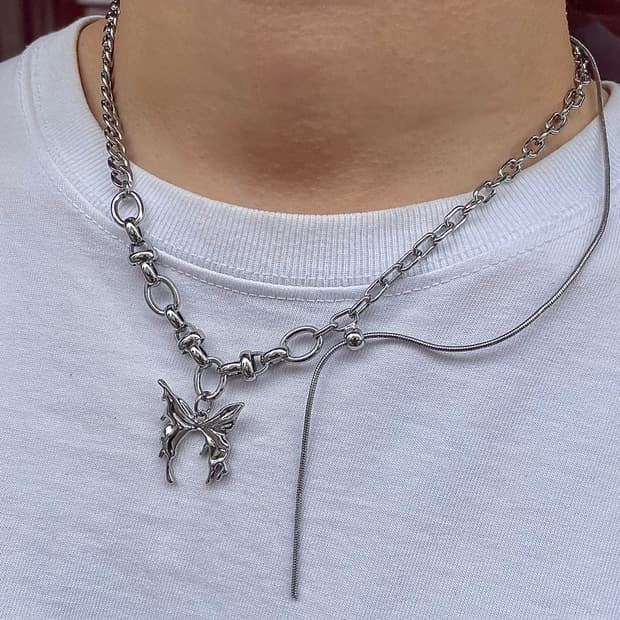 pcr053 Beauty psyche chain necklace