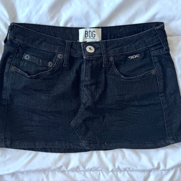 Urban Outfitters BDG black denim skirt