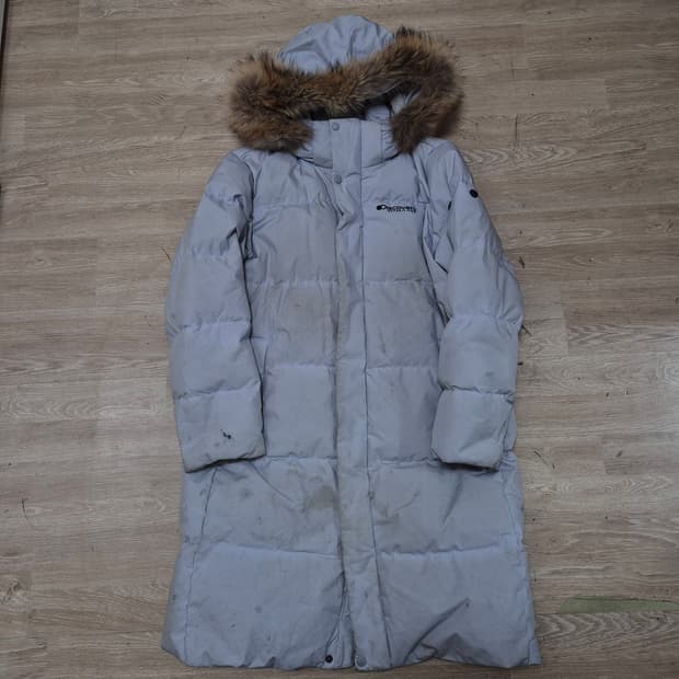 디스커버리 다운 후드 롱패딩 점퍼 L(100)