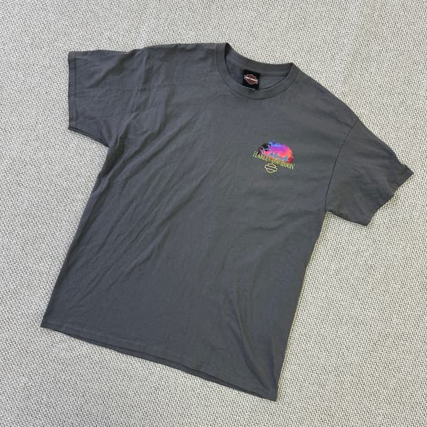 L 할리데이비슨 반팔 티셔츠 0401D