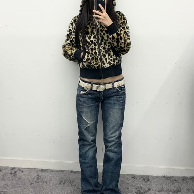 Y2k 로우라이즈 부츠컷 데님