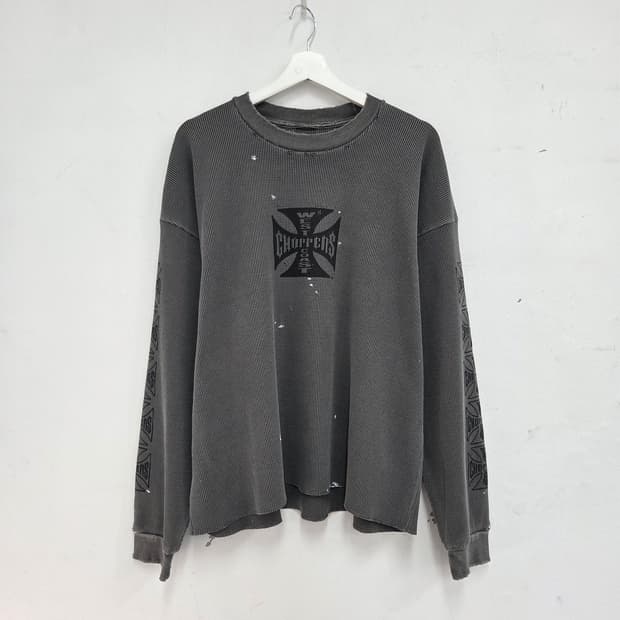 빈티지 와플 티셔츠