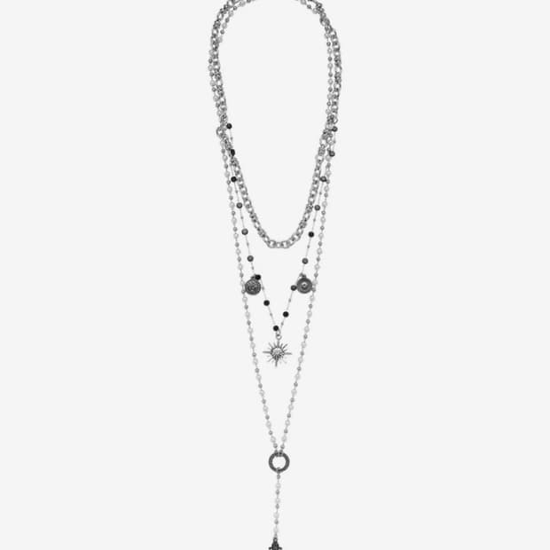 Versatile Layered Necklace(White)