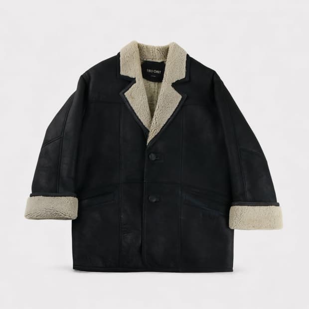 [S~M] 빈티지 양가죽 양털 시어링 자켓