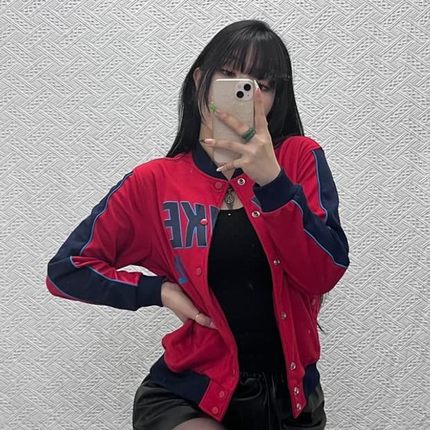 나이키 키치 레트로 90's 져지 바시티 자켓 M C09051