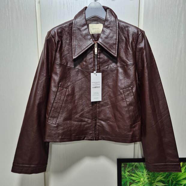 (새상품)SIYAZU 시야쥬 브라운 레더 자켓