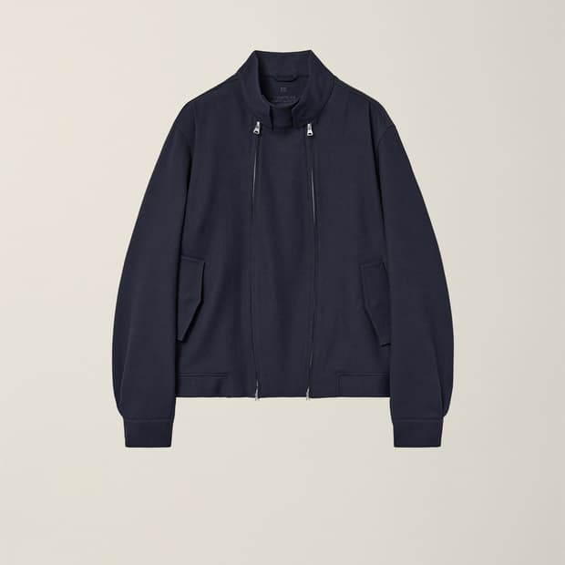누마레 ee double zip 헤링턴 자켓 navy small