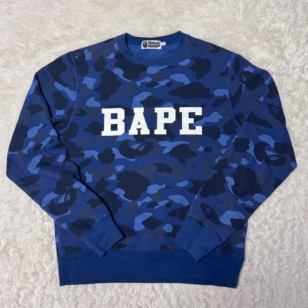 배이프 15ss 카모 맨투맨