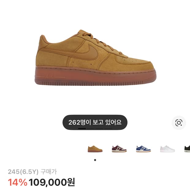 나이키 된장포스 245