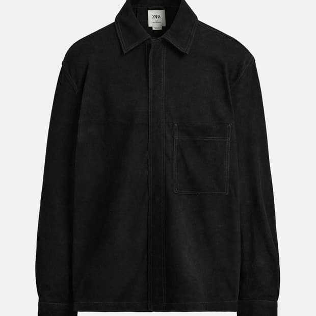 자라 90's 아카이브 리미티드 염소 스웨이드 가죽 자켓 100