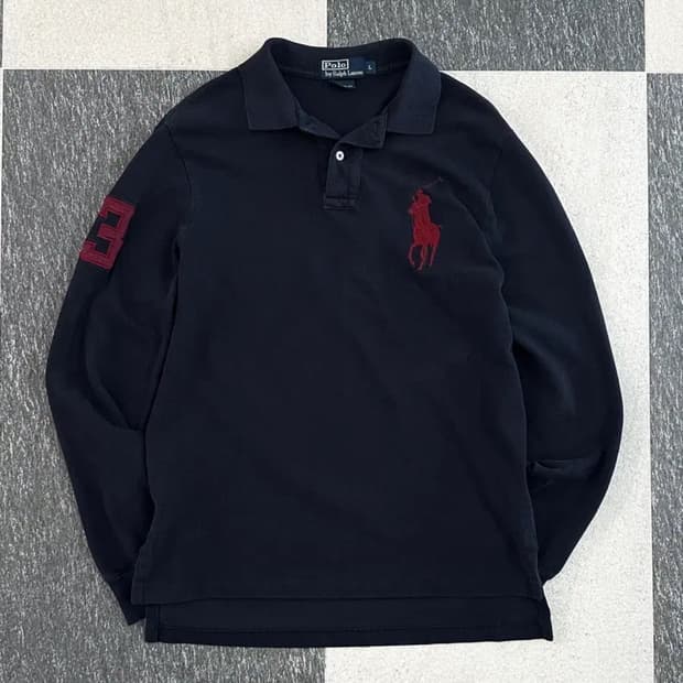 폴로 빅포니 카라티셔츠 네이비