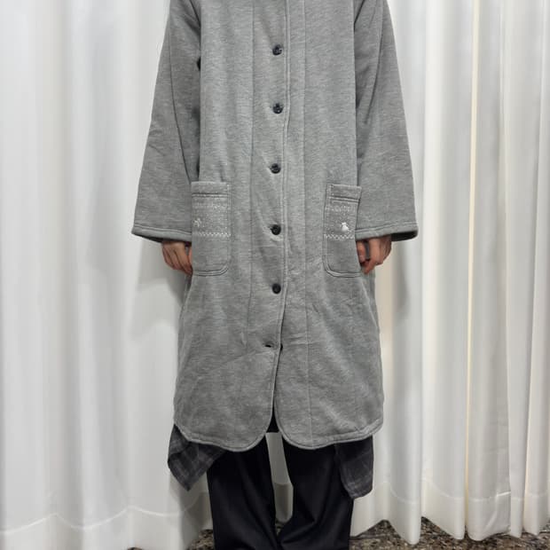 gray mori neko pocket coat