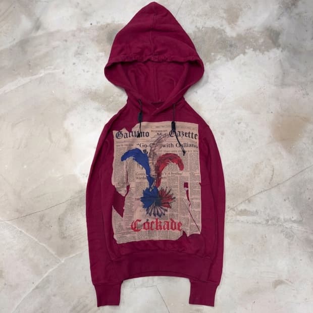 AW04 John Galliano Gazette Hoodie