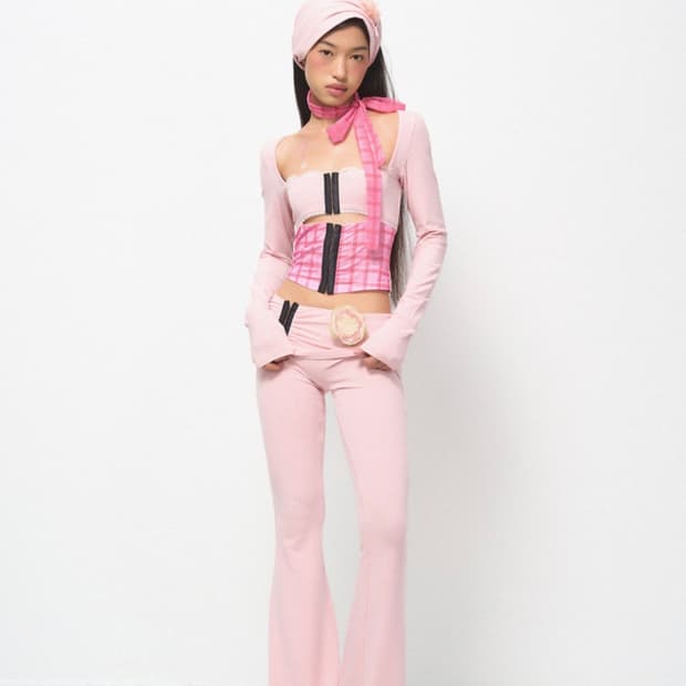 NEVER OFFEND LANGE 티셔츠 폴카 도트 레이스 set