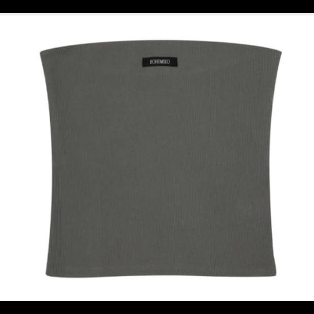 보헴서 튜브탑 카키