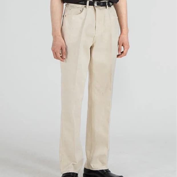 브랜디드 51007 hishitomo natural cream jeans