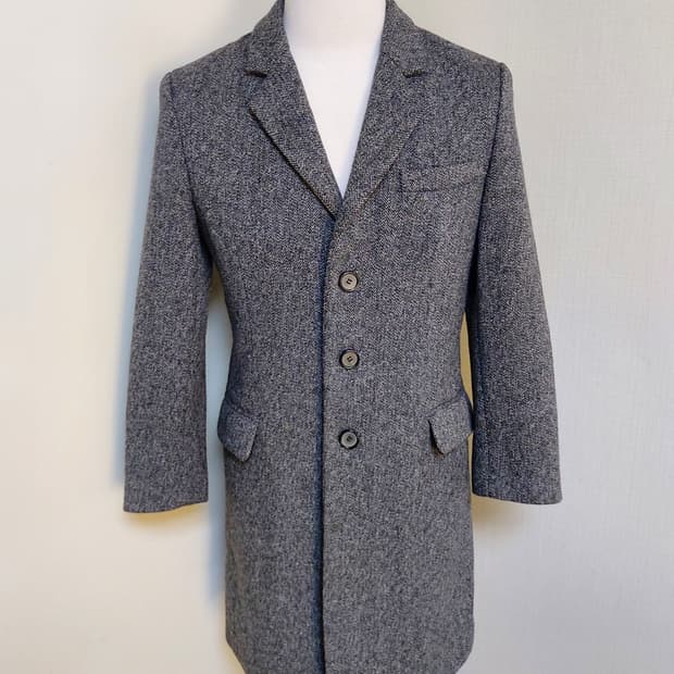 앤더슨벨 AXELSSON 헤링본  남성 울 코트(M)
