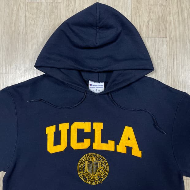 100~105) 챔피온 미대학 UCLA 빅로고 후드티