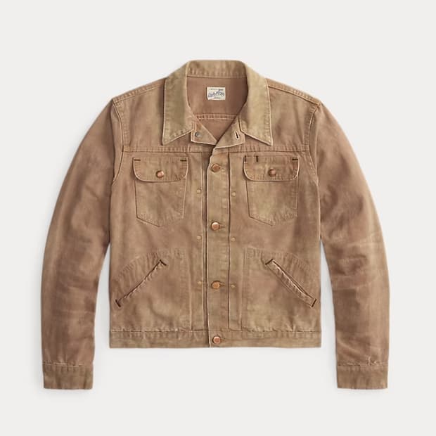 [M] RRL 디스트레스트 캔버스 트러커 재킷