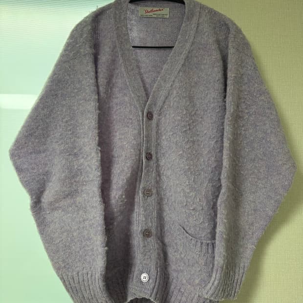 셔틀랜더 shetlander 쉐기독 가디건 연보라