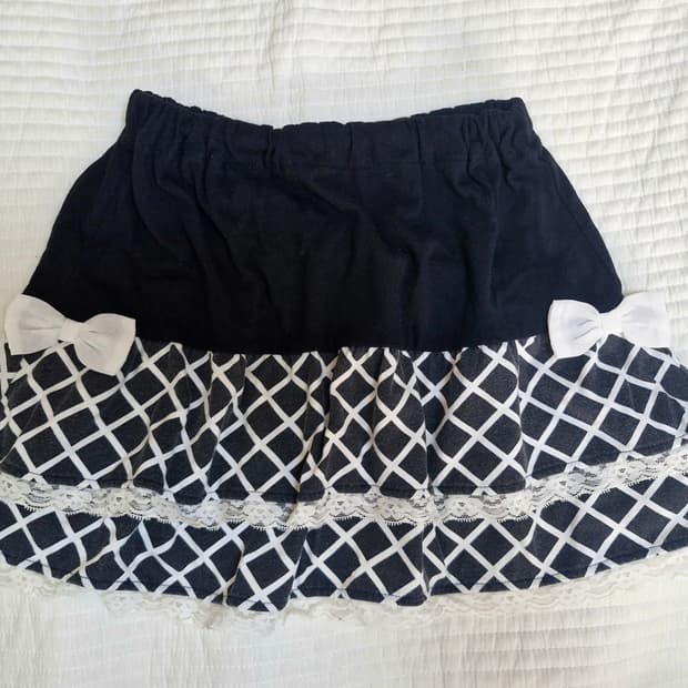 일본빈티지 공겜여주깔 긱시크 미니스커트