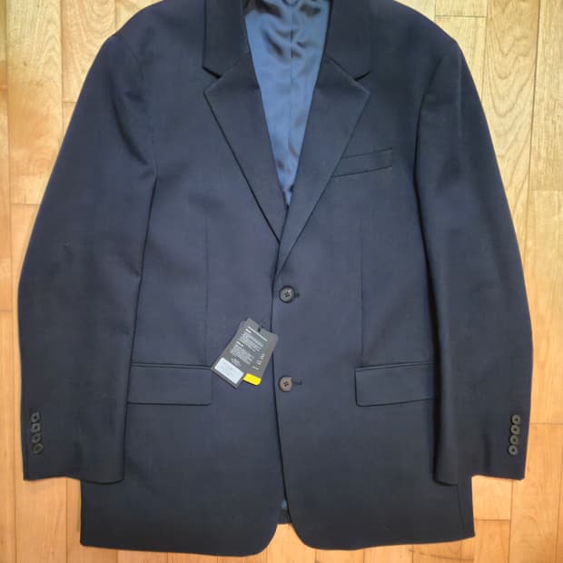 무신사 스탠다드 오버사이즈 자켓 네이비 XL 새제품