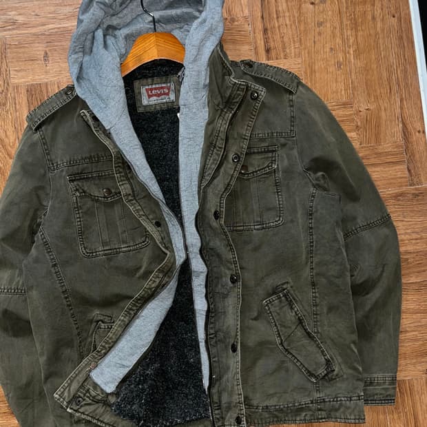 리바이스 후드 워크 트러커자켓