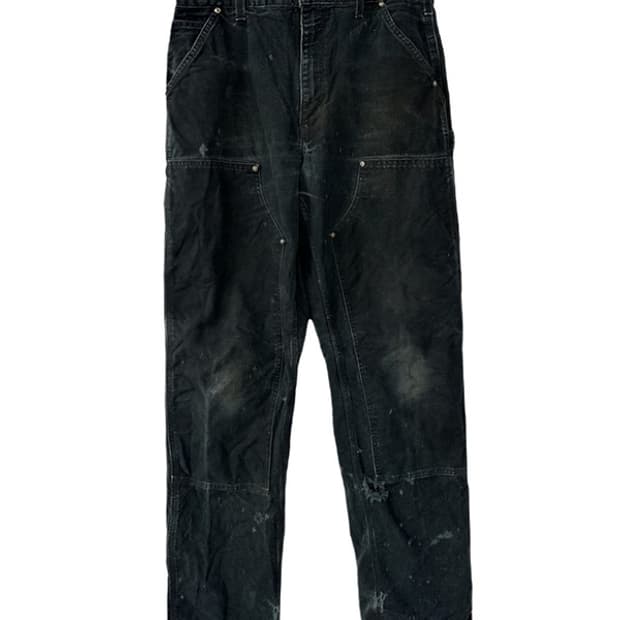 [32X34] CARHARTT B01BLK 더블니카펜터 워크데님팬츠