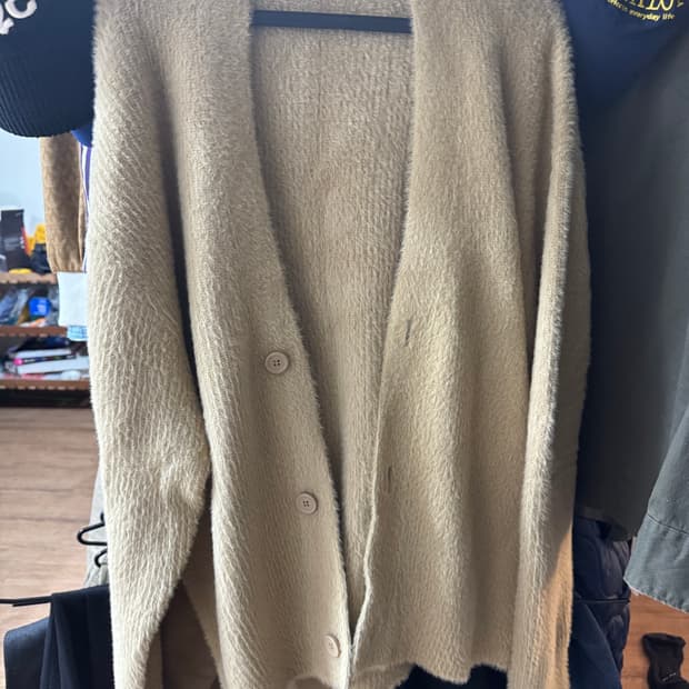 자라 모헤어 가디건