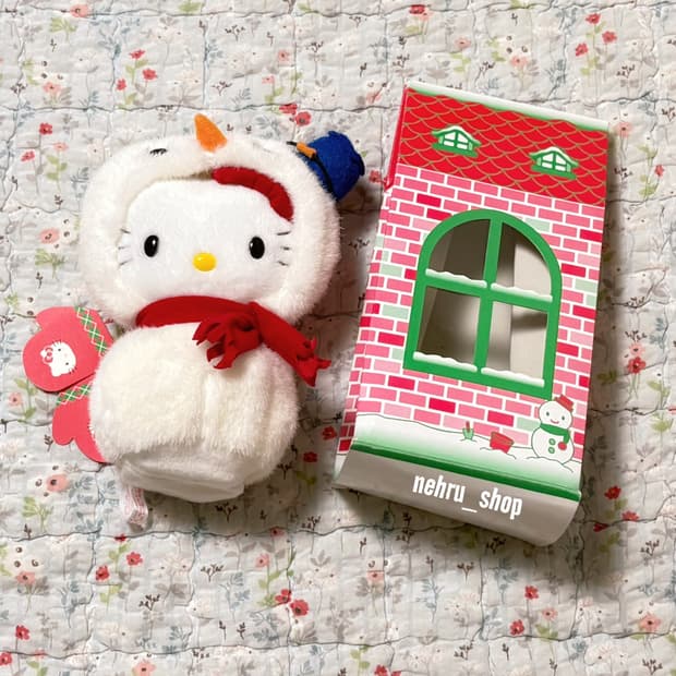 고전키티 말하는 눈사람 모자가 벗겨지는 키티 인형