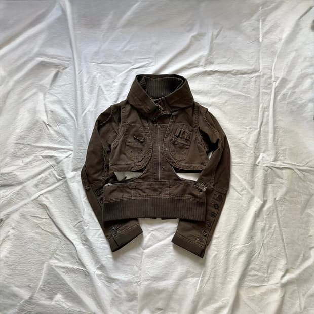 transform high neck antique jacket