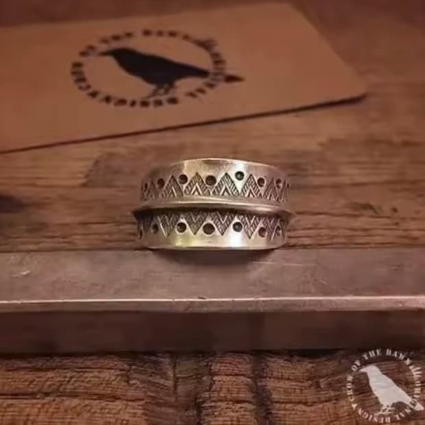 미국 인디언 토템 나바호 반지 (내경 15호 정도 17.6mm)