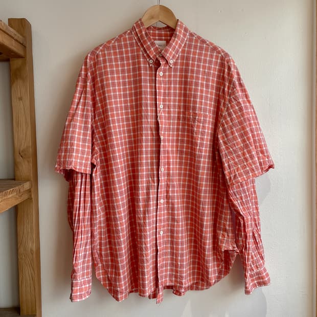 네임 레이어드 체크 셔츠