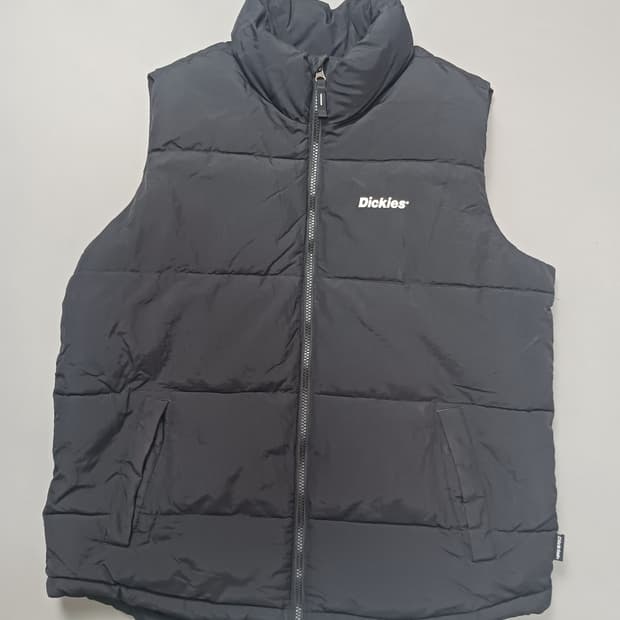 [L] 디키즈 플리스안감 패딩 베스트 블랙 조끼