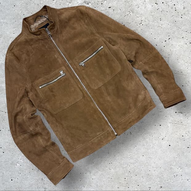 [M] 바나나리퍼블릭 브라운 스웨이드 양가죽 자켓 B681