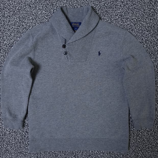 [무료배송][120]폴로 키즈 기모 숄카라 긴팔티