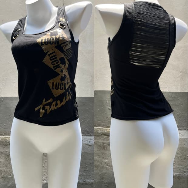 Y2K Lucky Queen Ring Sleeveless