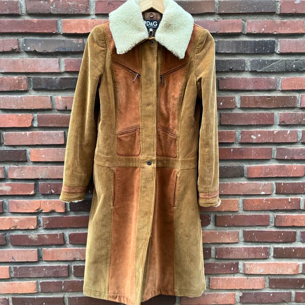 00s 돌체앤가바나 코듀로이 롱자켓
